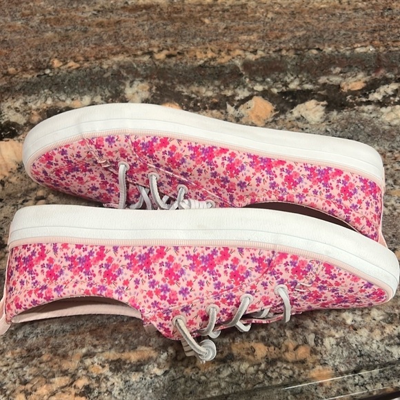 58. Sperry, Crest Vibe Floral Pink Boat Shoes Women’s Sz. 9.5 W. Leather laces - Picture 4 of 15